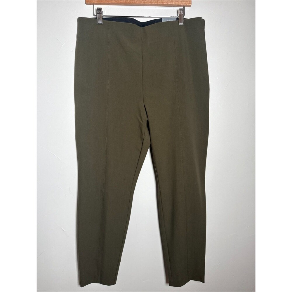 Talbots Portland Pants Green Women's Size 16 NWT Office Business Work New